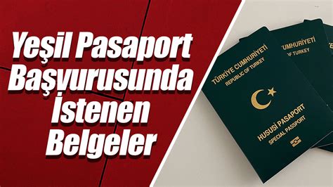 öğretmen yeşil pasaport için gerekli evraklar